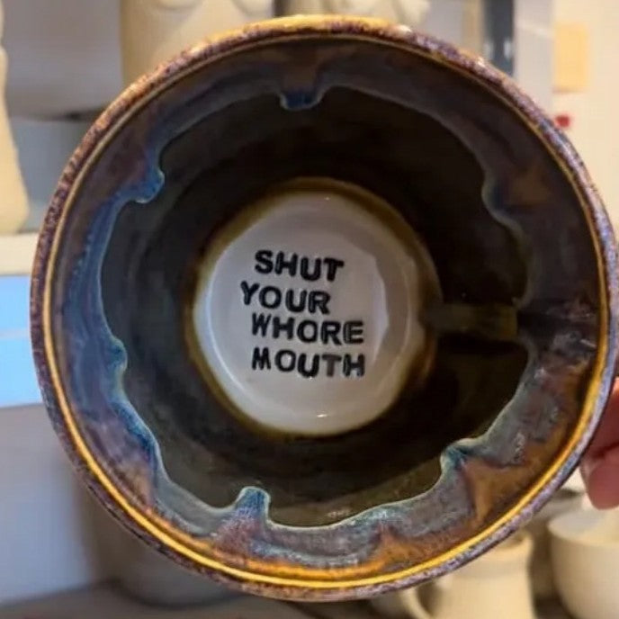 Handmade Jumbo Lightning Sweary Mug