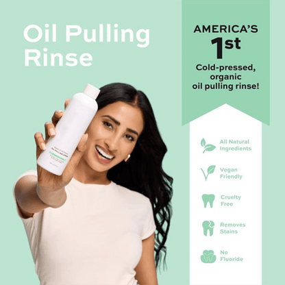 Spearmint Oil Pulling Rinse —Natural Oral Cleanse & Teeth Whitener
