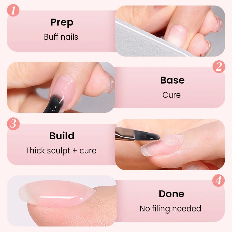 🎉Buy More Free More💅High-transparency 3-in-1 Multi-purpose Nail-builder Gel