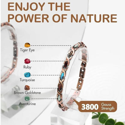 🔥Magnetic Copper Bracelet – Pure Solid Copper with 3800 Gauss Powerful Magnets