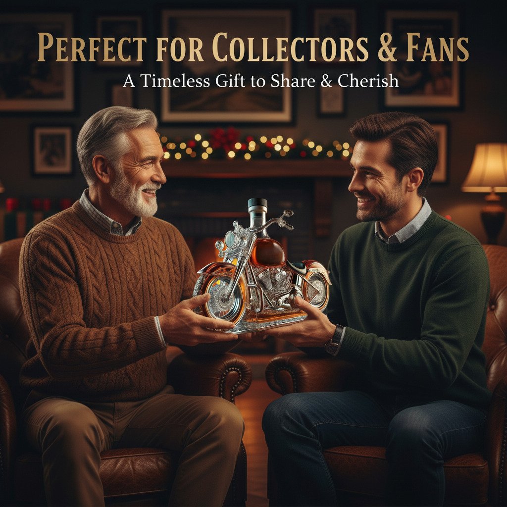 Glass Bike Whiskey Decanter For Home Bar